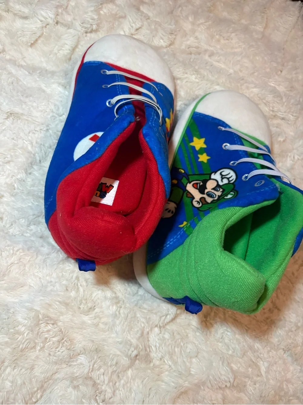 Kids Blue, Green & Red Character Slippers